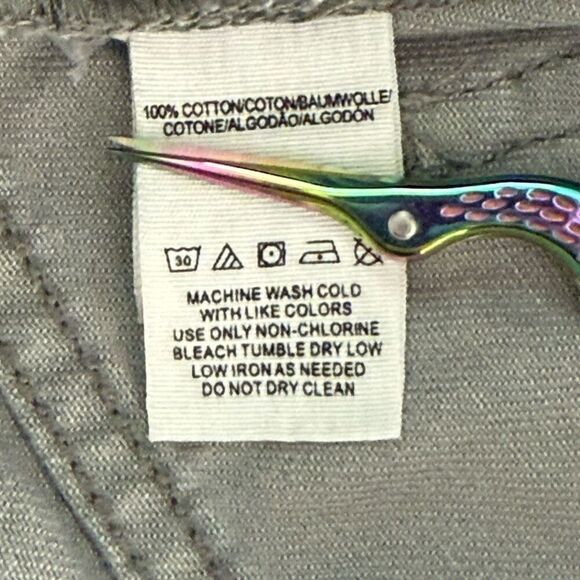 Free People Slate Blue Button Fly Cut Off Shorts - Women’s US 27 - Picture 10 of 10